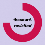 Logo. Aufschrift "thesaurA revisited"